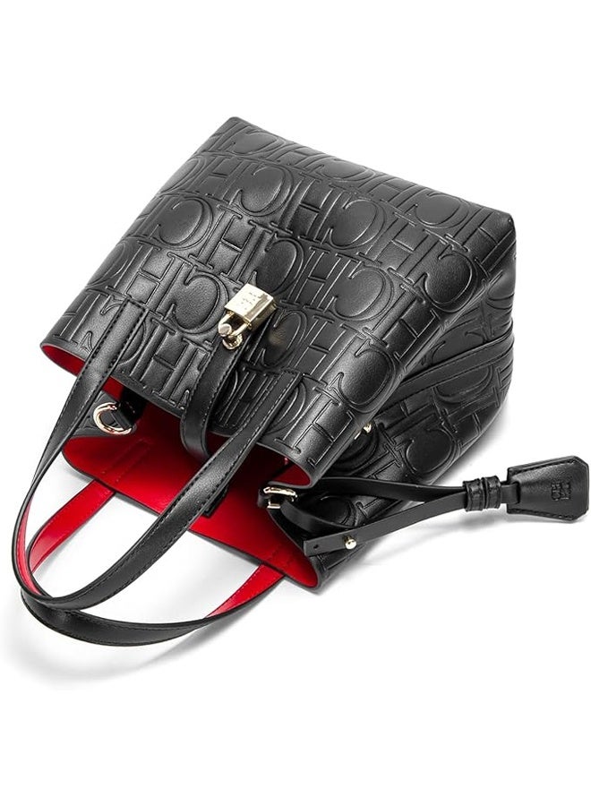 سي اتش سي اتش حقيبة حمل كبيرة للسيدات من CHCH - حقيبة يد متعددة الاستخدامات للتنقل اليومي مع حزام كتف عصرية - Image 3